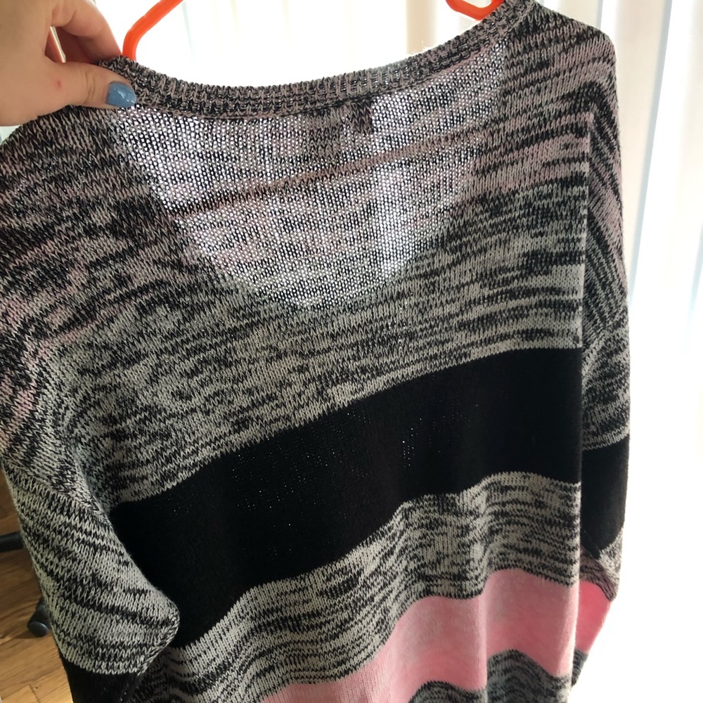 Black and pink sweater